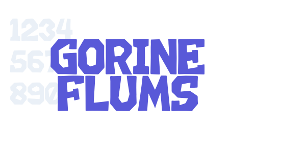 GORINE FLUMS font free