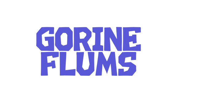 GORINE FLUMS Font Download