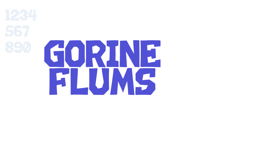 GORINE FLUMS-font-download