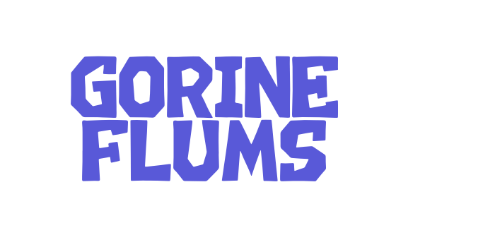 GORINE FLUMS Font