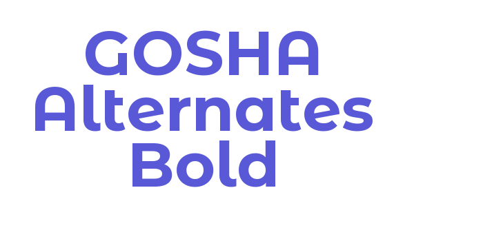 GOSHA Alternates Bold Font Download