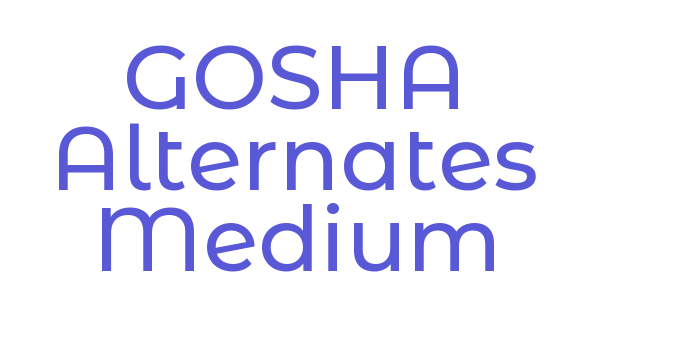 GOSHA Alternates Medium Font Download