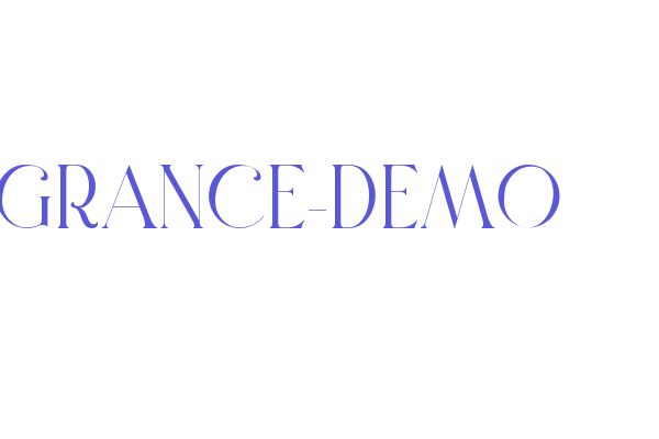 GRANCE-DEMO Font