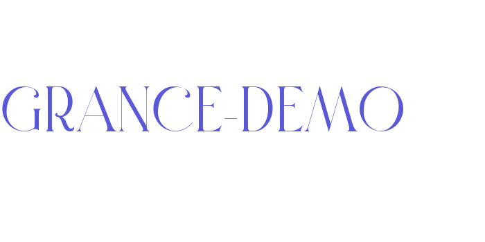 GRANCE-DEMO Font Download