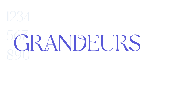 GRANDEURS font free