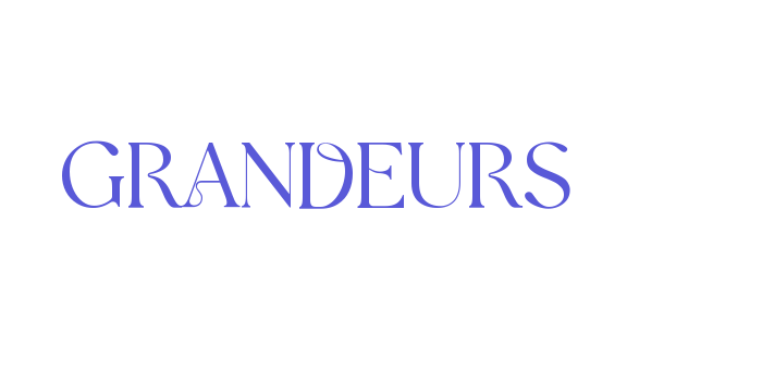 GRANDEURS Font Download