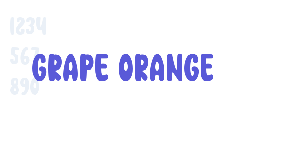 GRAPE ORANGE font free