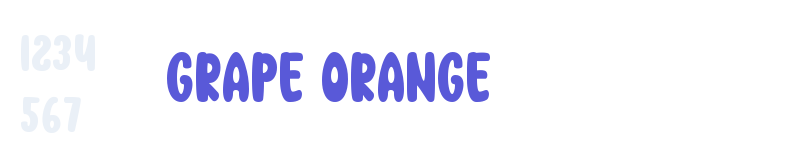 GRAPE ORANGE-related font