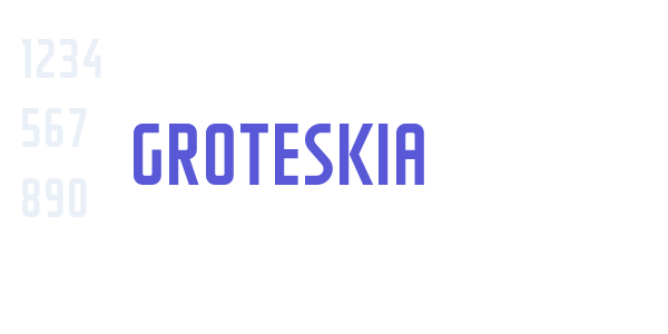 GROTESKIA font