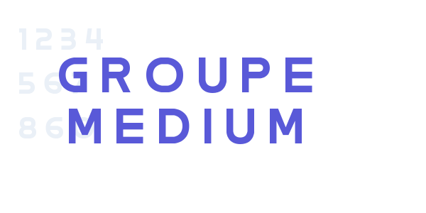 GROUPE MEDIUM font free