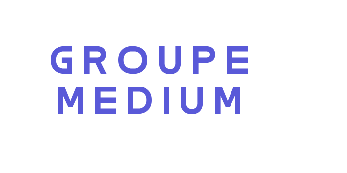 GROUPE MEDIUM Font Download