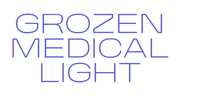 Download GROZEN MEDICAL Light Font