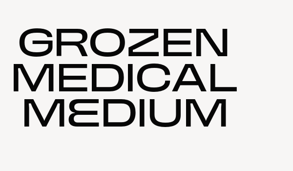 GROZEN MEDICAL Medium Font