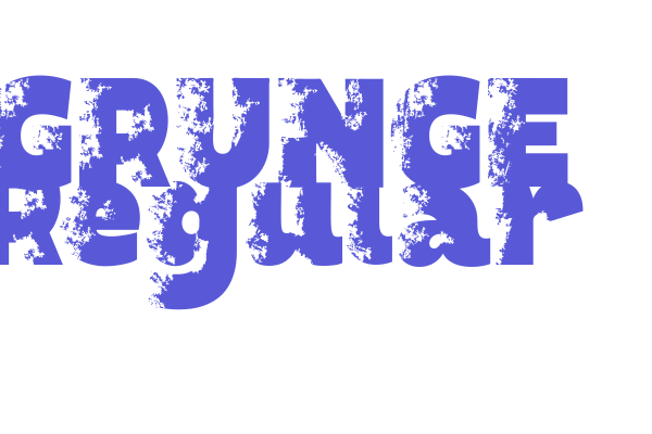 GRUNGE Regular Font