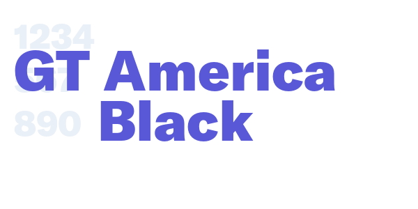 GT America Black font free