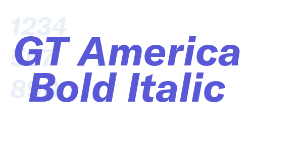 GT America Bold Italic font free