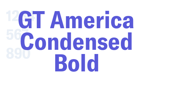 GT America Condensed Bold font free