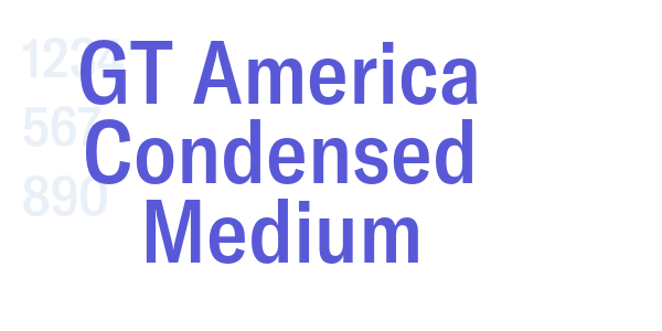 GT America Condensed Medium font free