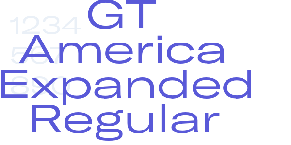 GT America Expanded Regular font free