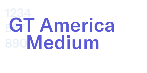 GT America Medium font free