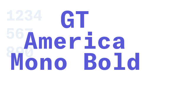 GT America Mono Bold font free