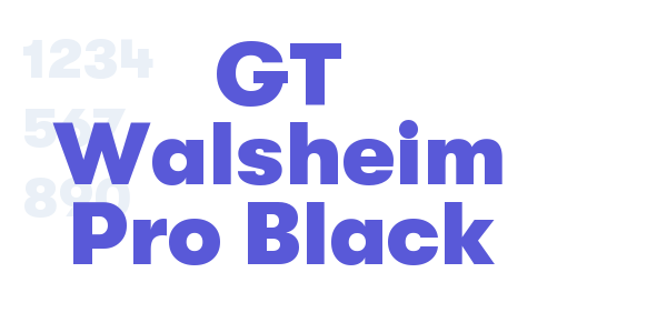 GT Walsheim Pro Black font free