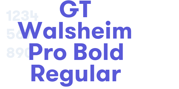 GT Walsheim Pro Bold Regular font free