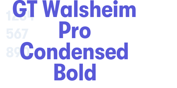 GT Walsheim Pro Condensed Bold font free