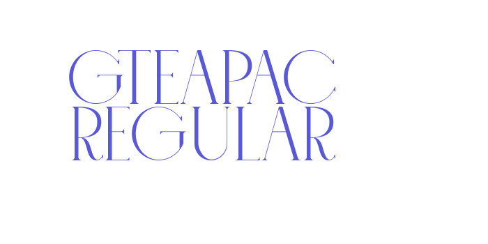 GTEAPAC Regular Font Download