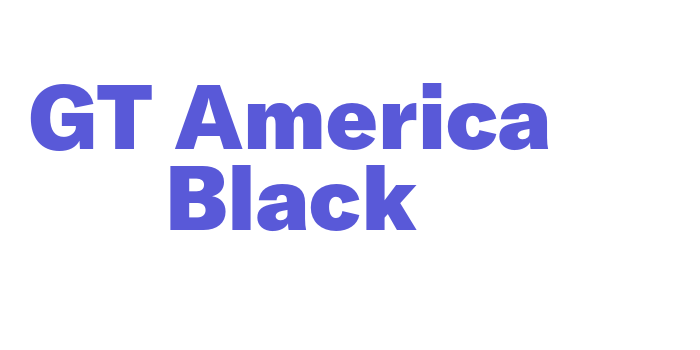 GT America Black Font Download