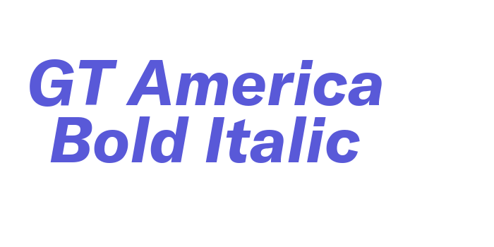 GT America Bold Italic Font Download