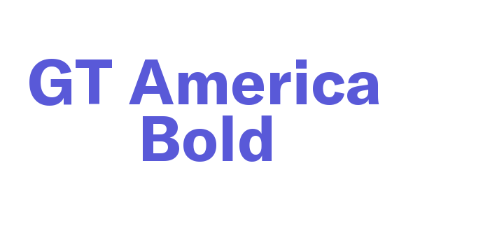 GT America Bold Font Download