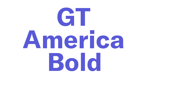 GT America Bold Font