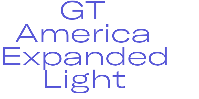 GT America Expanded Light Font Download