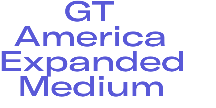 GT America Expanded Medium Font Download