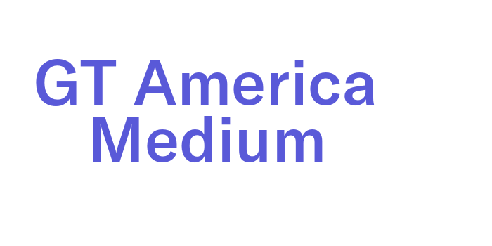 GT America Medium Font Download