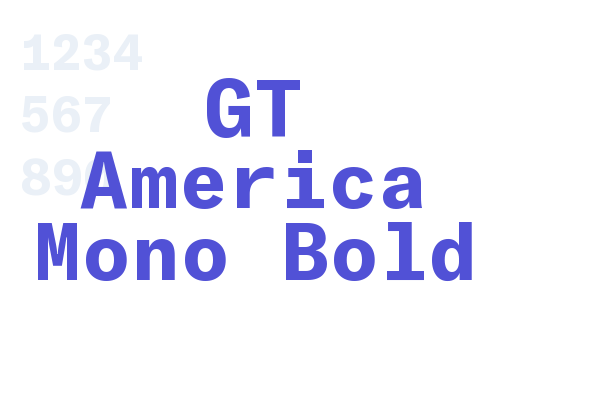 GT America Mono Bold