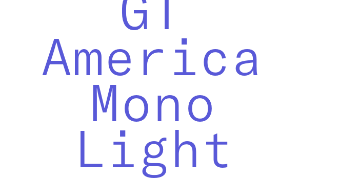 GT America Mono Light Font