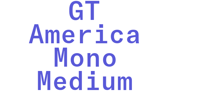 GT America Mono Medium Font Download