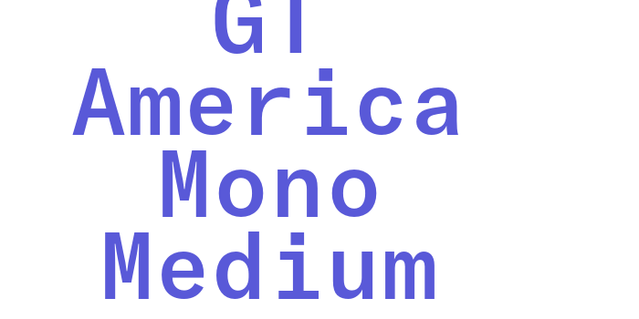 GT America Mono Medium Font