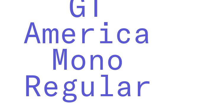 GT America Mono Regular Font