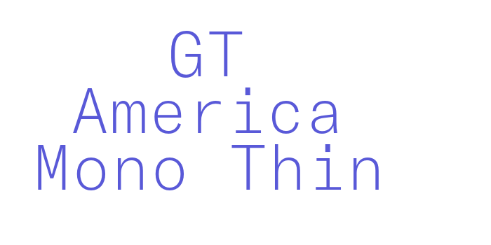 GT America Mono Thin Font Download