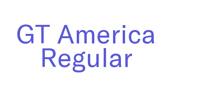 GT America Regular Font Download