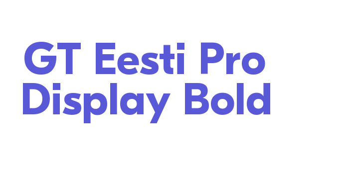 GT Eesti Pro Display Bold Font Download