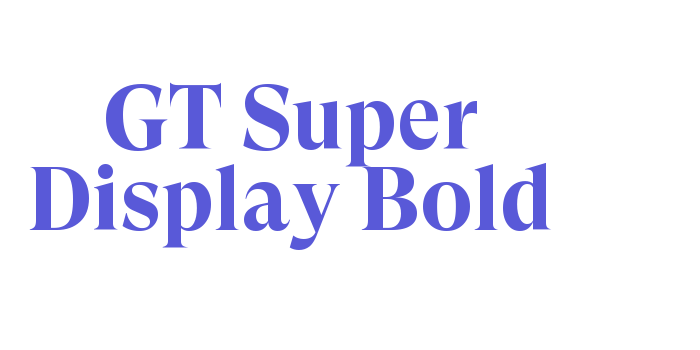 GT Super Display Bold Font Download