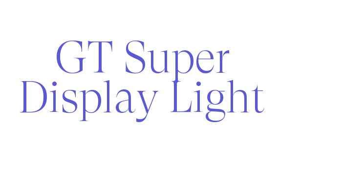 GT Super Display Light Font Download