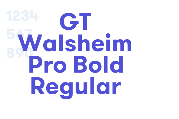 GT Walsheim Pro Bold Regular