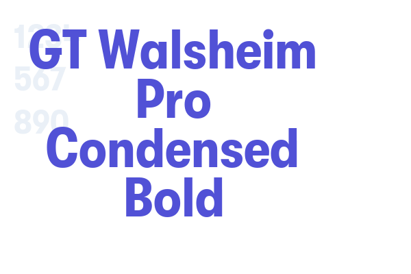 GT Walsheim Pro Condensed Bold