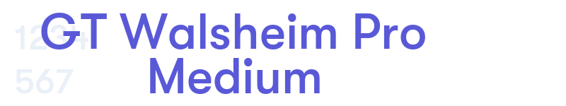 GT Walsheim Pro Medium-related font