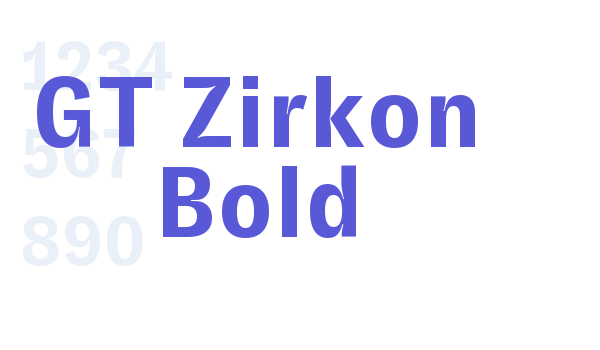 GT Zirkon Bold Font